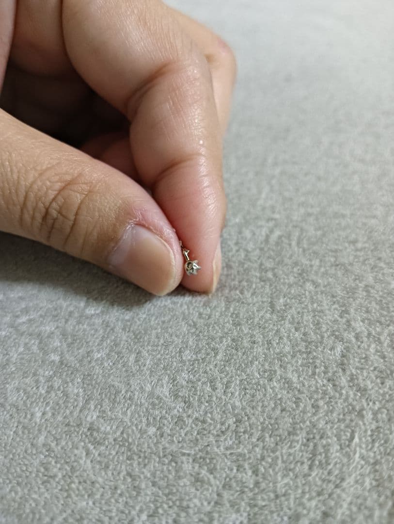 ピンクの猫　festaria 　K10wg 2連ブレスレット　一粒ダイヤ付