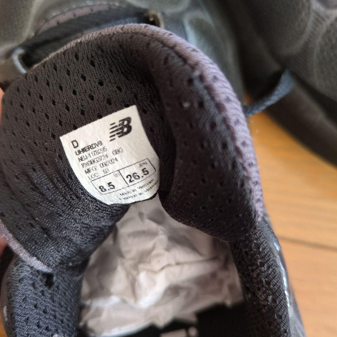 New Balance ブラック スニーカー メンズ
