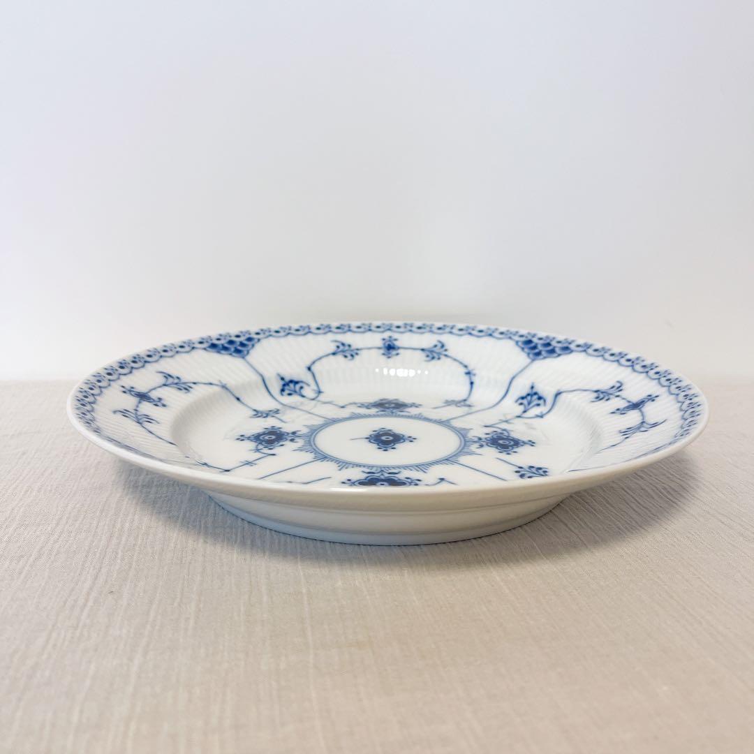 廃盤【希少】ロイヤルコペンハーゲン ブルーフルーテッド ハーフレース ディープ