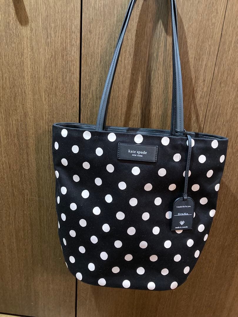 kate spade ドット柄トートバッグ