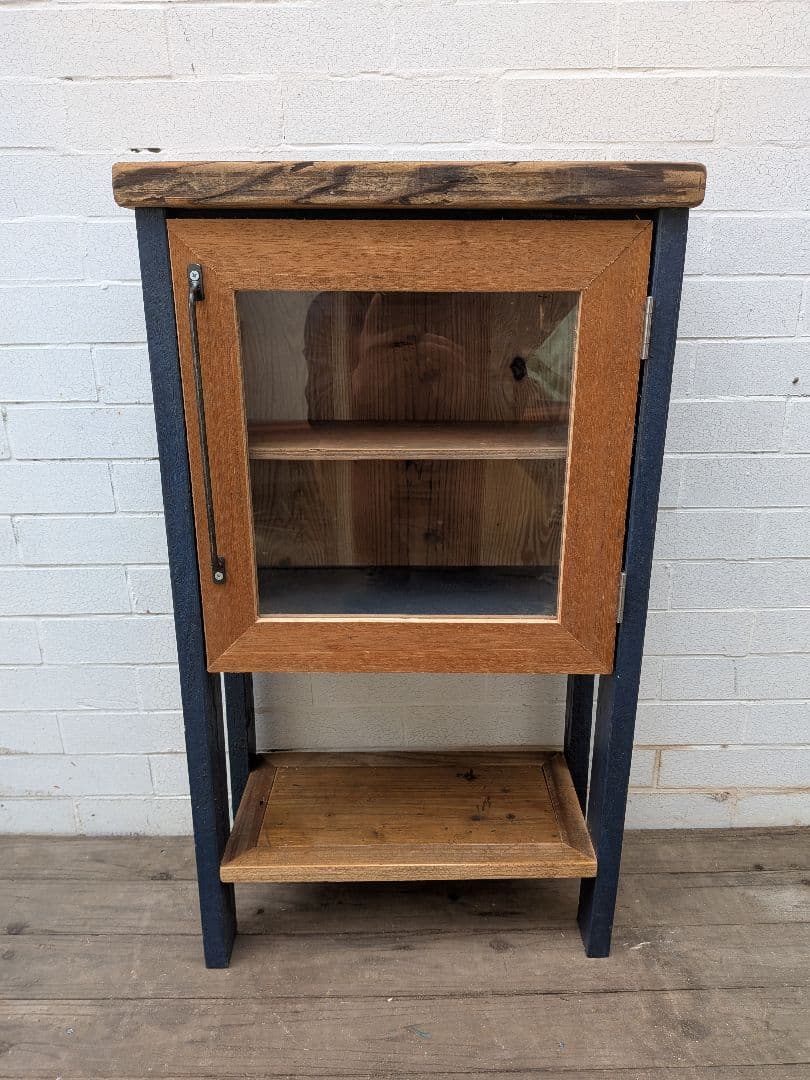 古材かざり棚　　紺色