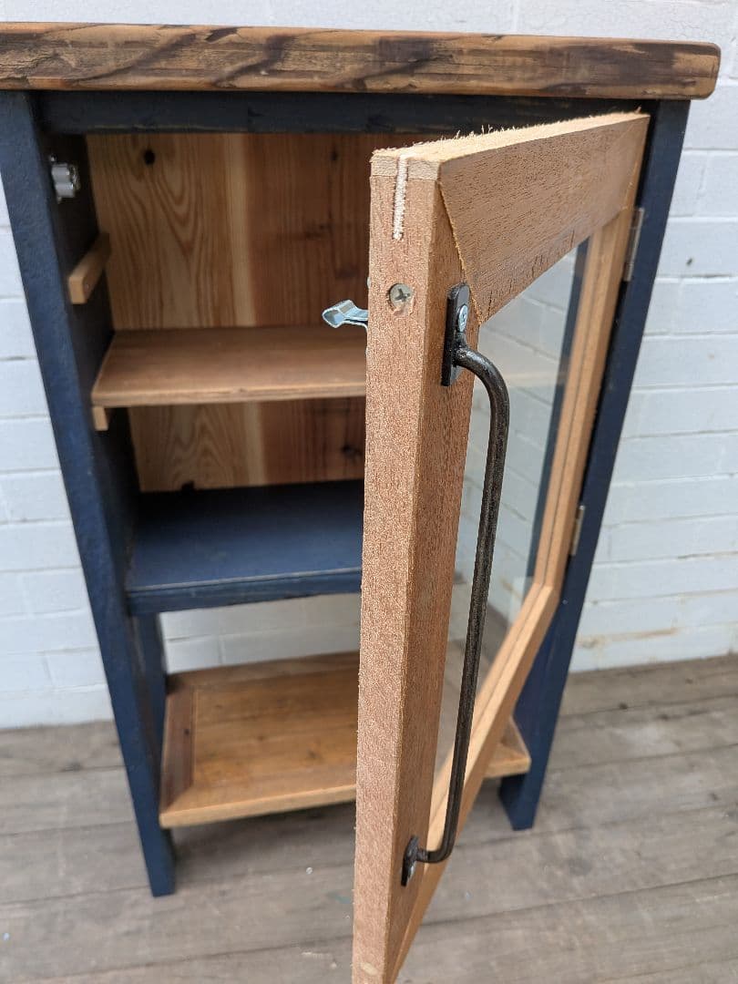 古材かざり棚　　紺色