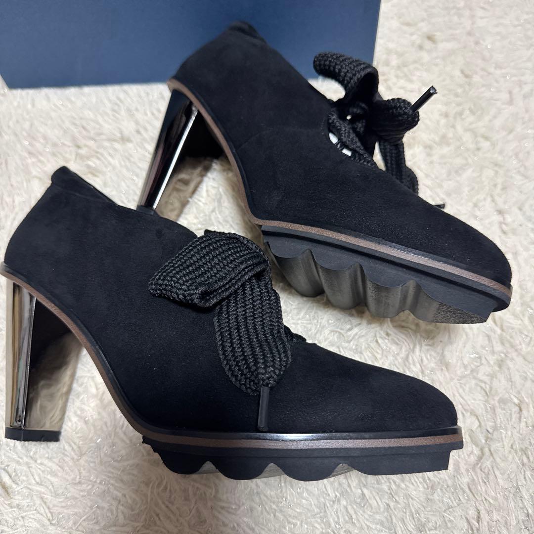 【新品未使用】ヒルズアベニュー ★オセアニカ リボンパンプス ★ブラック24.5