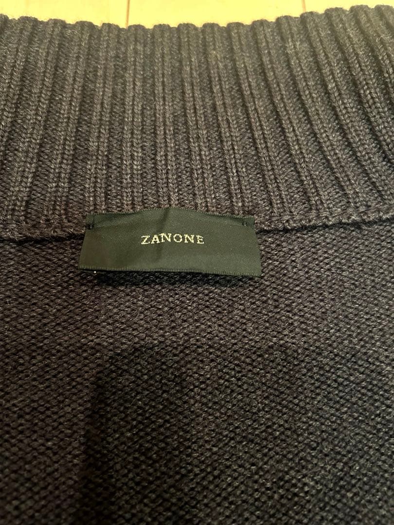 〔よしみ〕ZANONE (美品) ブラック ウール サイズ50