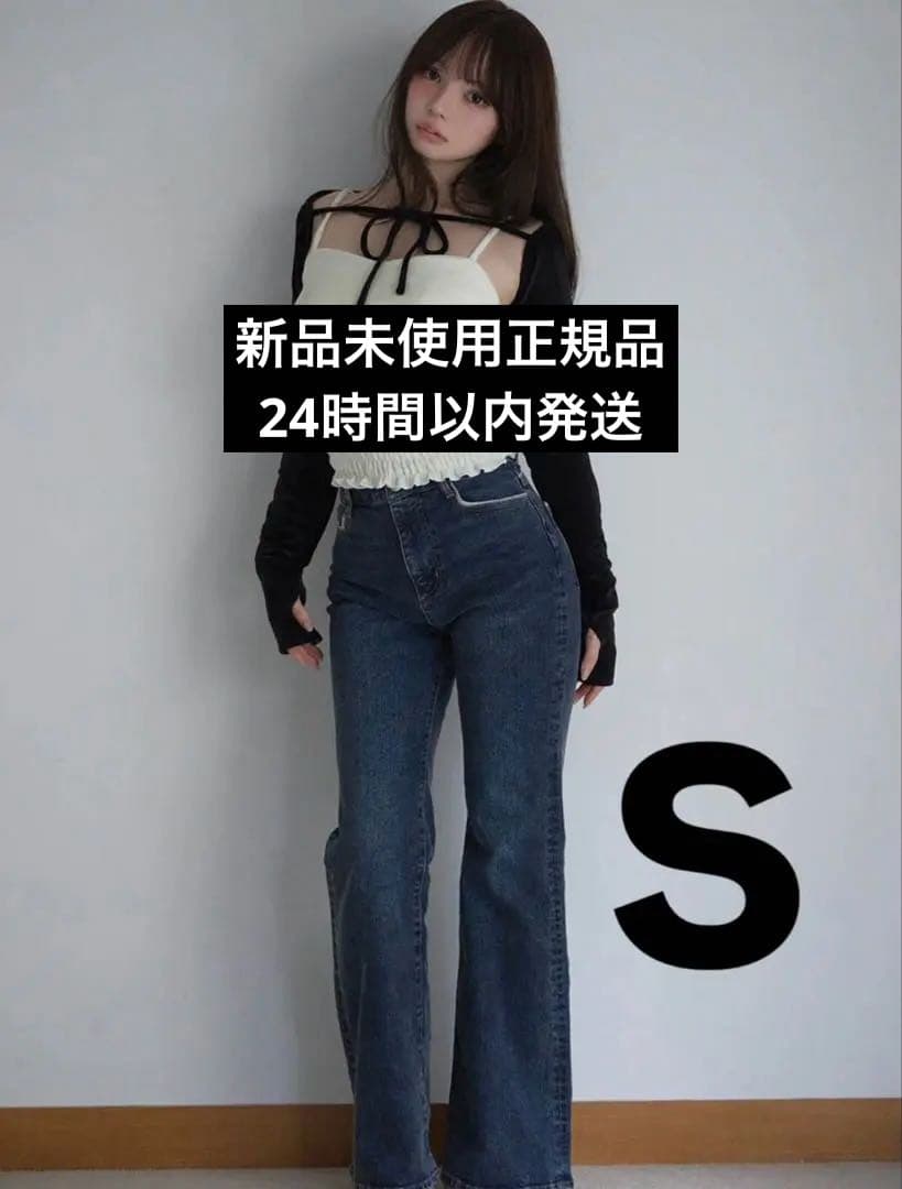 andmary Heart stitch denim Sサイズ