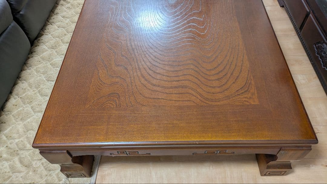 和風　木目模様が素敵なテーブル　座敷机　約150×90