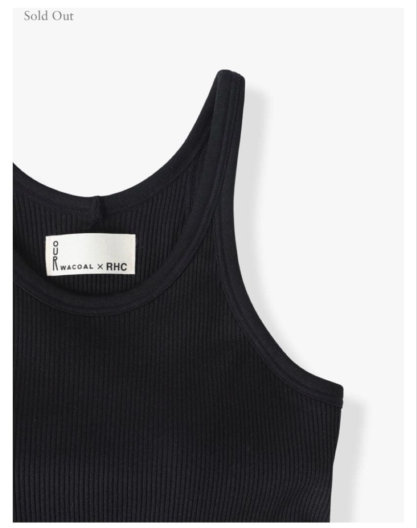 新品OUR WACOALアワワコールカップイン アメリカンスリーブ タンクトップ