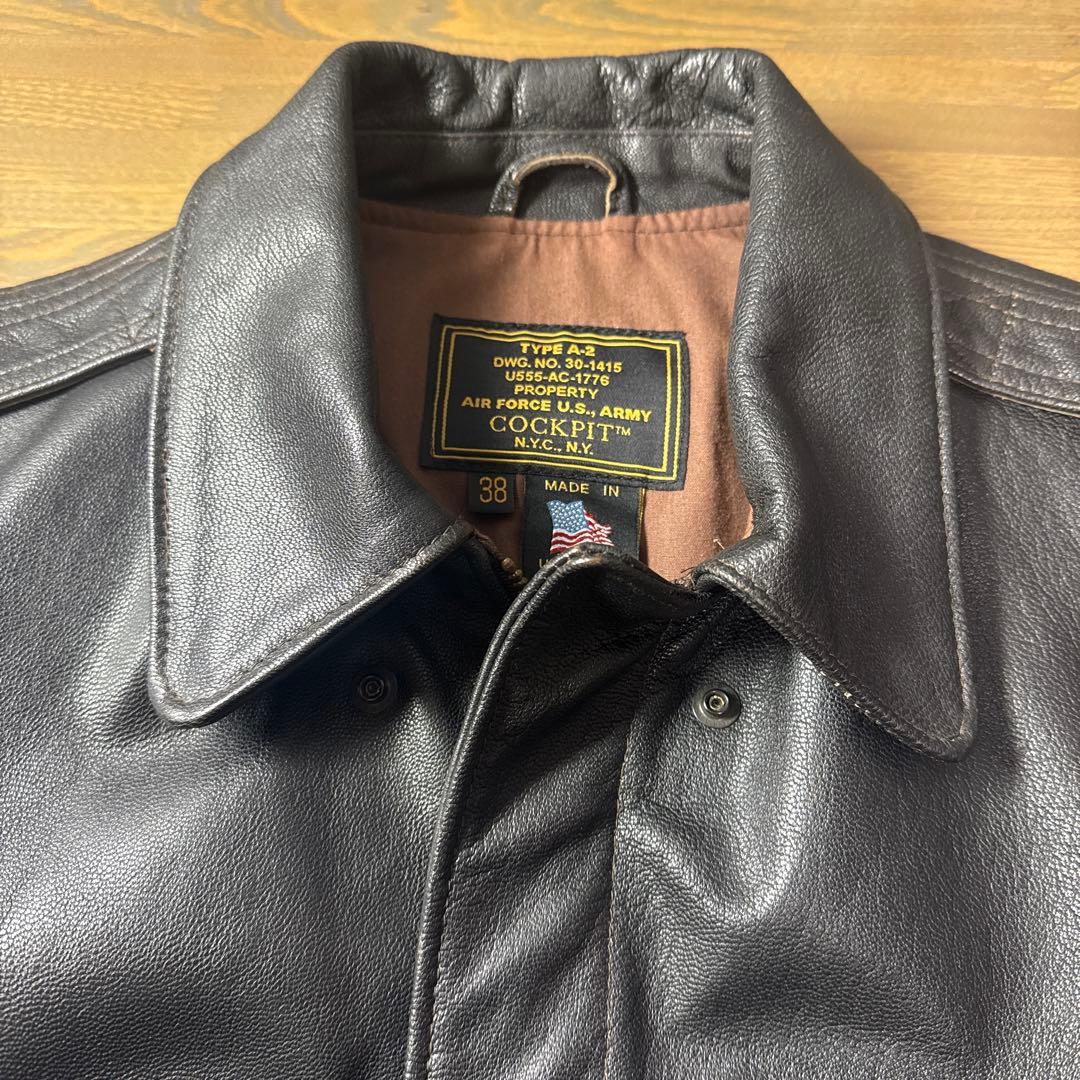 美品　COCKPIT TYPE A-2 フライトジャケット　38 コクピット