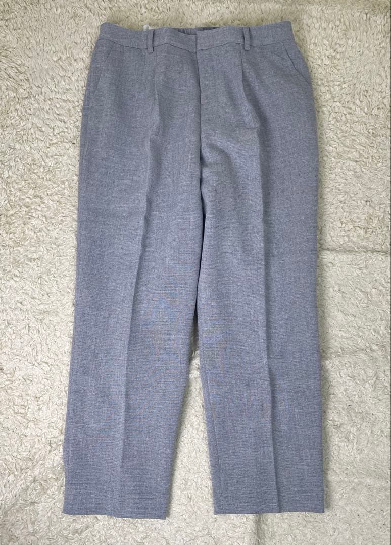 レディース　ノンカラー　ビジネススーツ　セットアップ　パンツ　グレー　15号