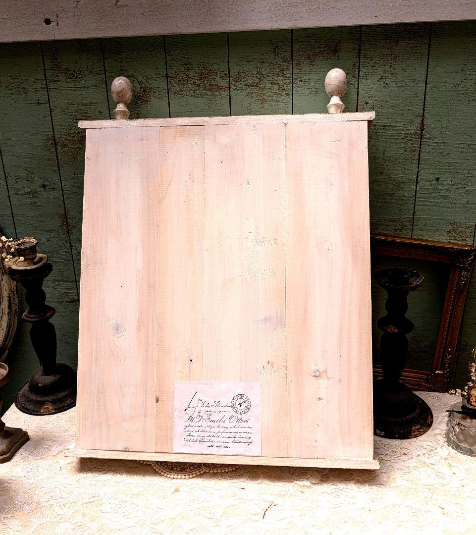 アンティークシェルフフレーム、 アクリル板付き