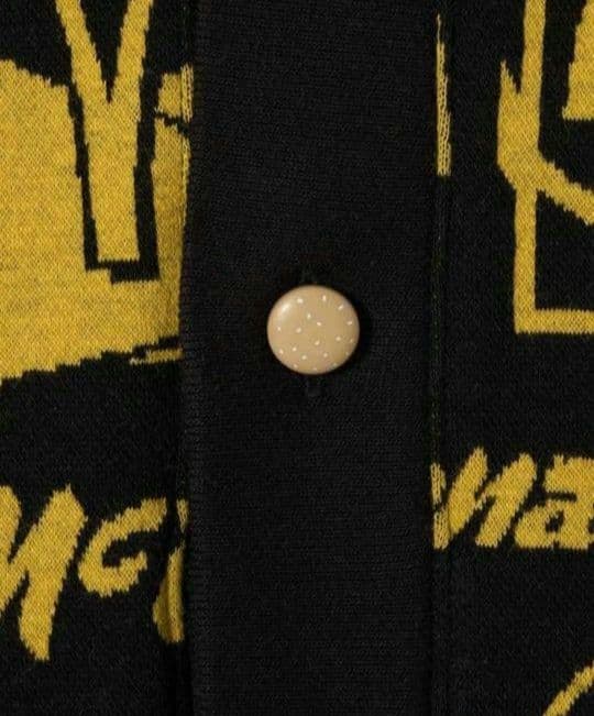 マクドナルドの思い出｜ジャカードVネックカーディガン 男女兼用XL 新品