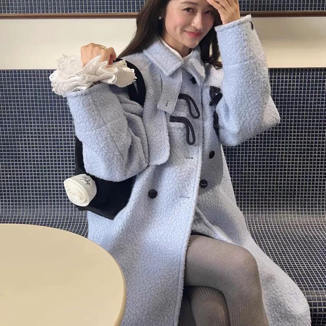 【即発送】bibiy MANON DUFFLE COAT Blue