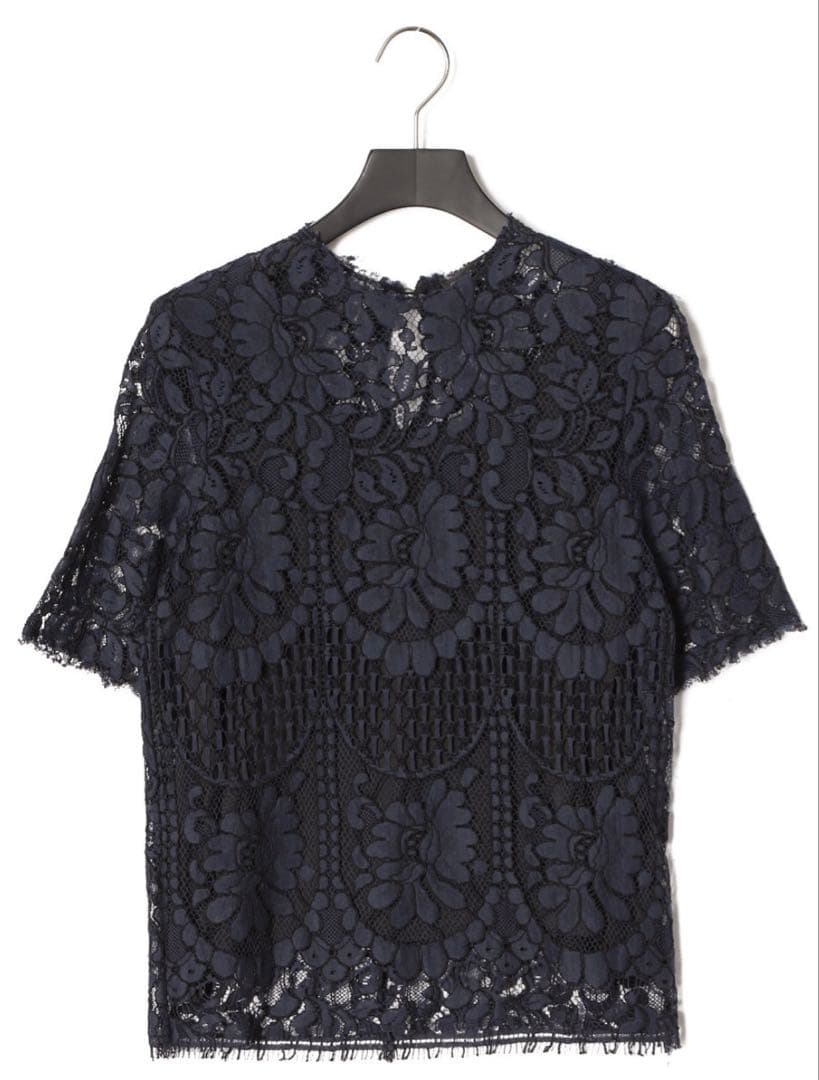 エストネーション　ESTNATION レース 半袖ブラウス