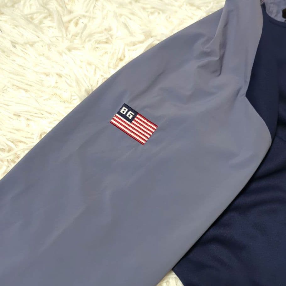 ブリーフィング　ハーフジップ フーディー　ネイビー　サイズS