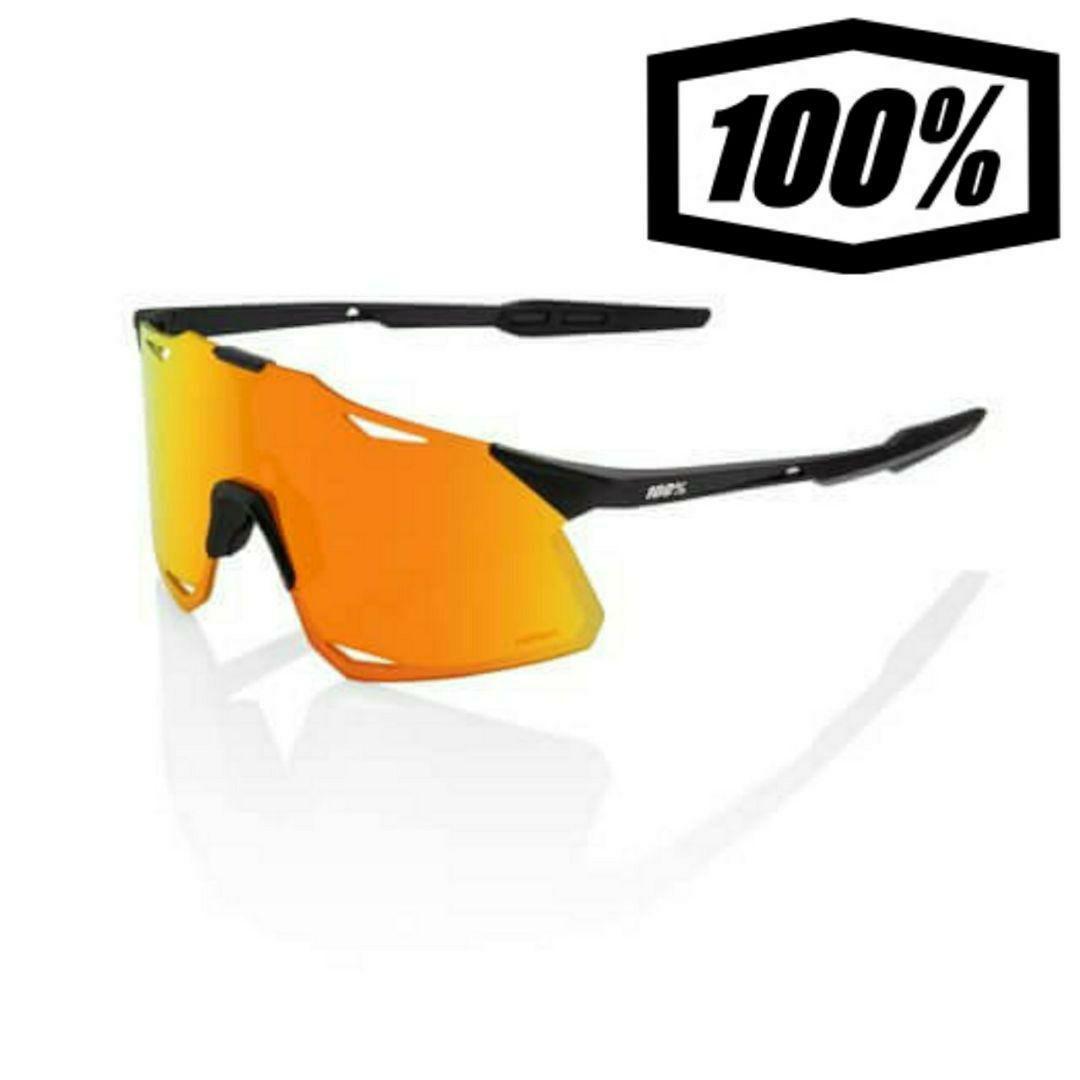 100% Hypercraft ブラック レッド ワンハンドレッド サングラス