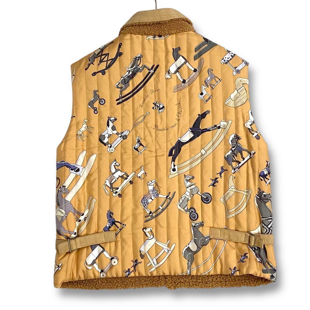 エルメス マルジェラ期 ムートン×シルクベスト お馬の話をして レディース 40