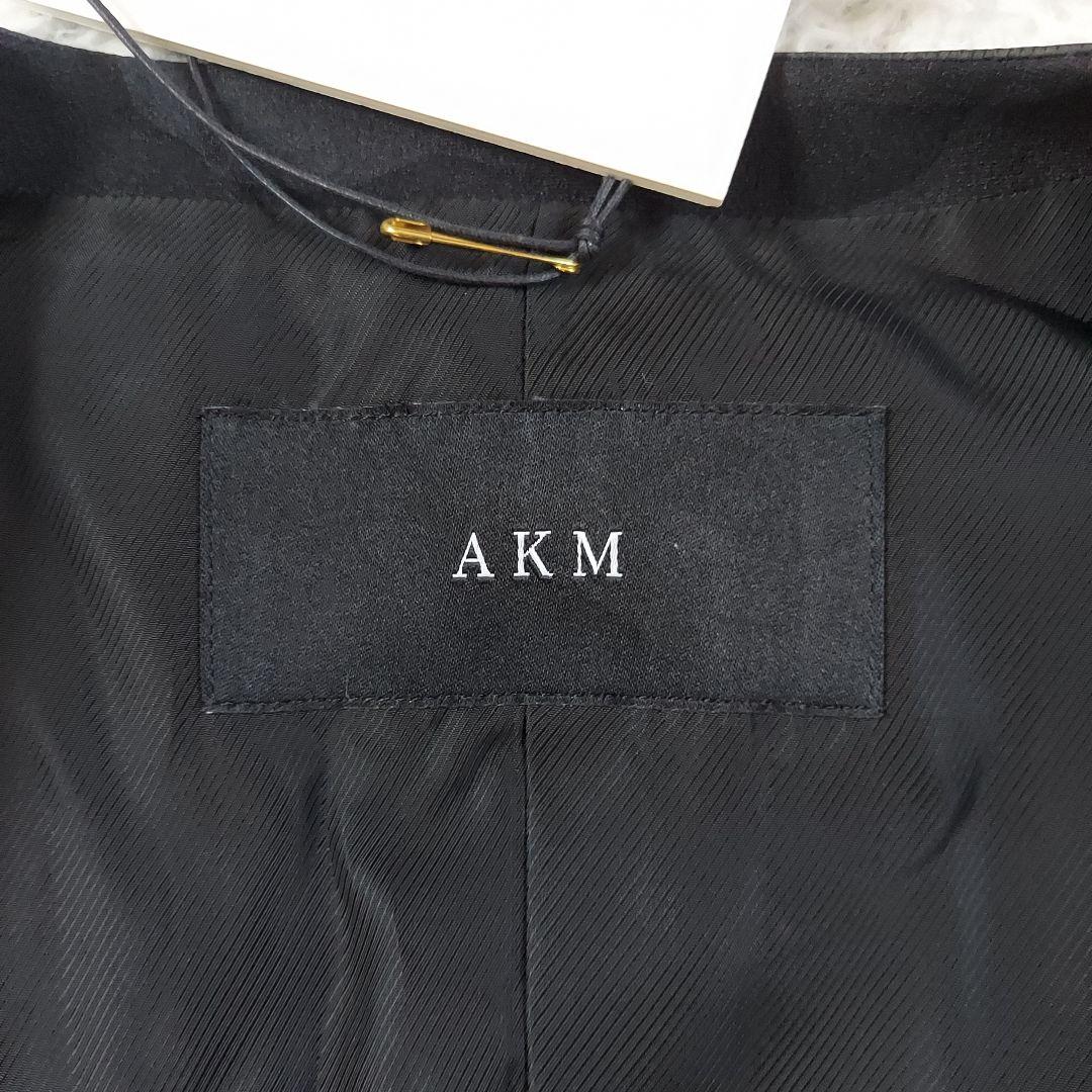 [美品]AKM　ジレ　ベスト　カモフラ　迷彩　ブラック　L