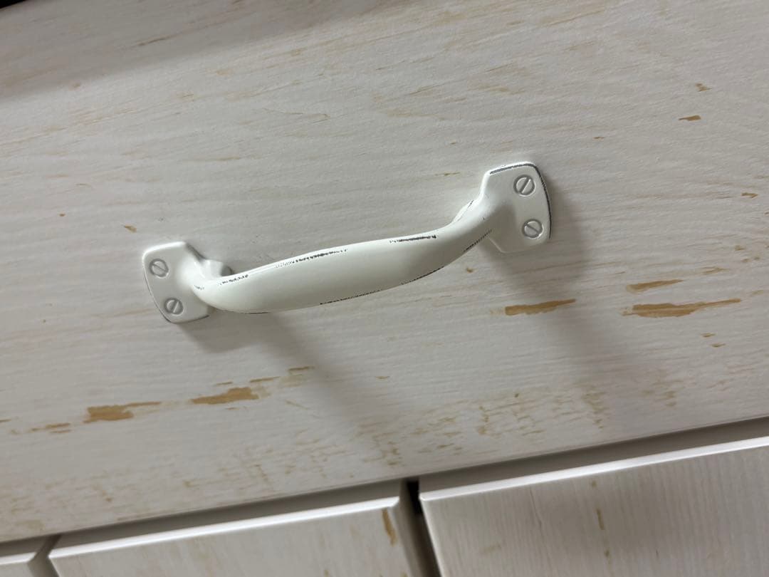 ホワイト木製キッチンワゴン　キャスター付き　ニトリ　11/13までの引き渡しのみ