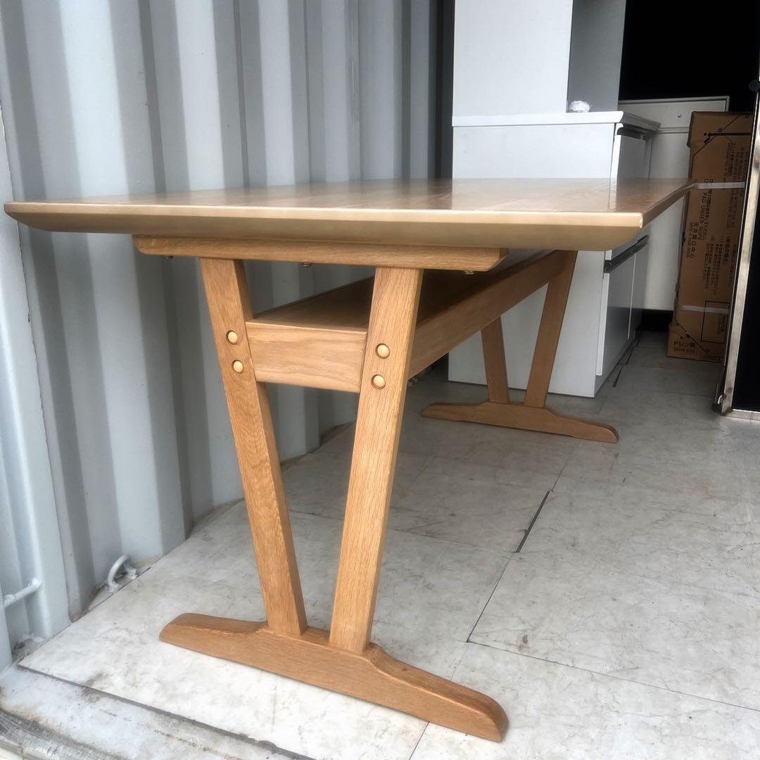 取付無料！シギヤマ家具 プルート 北欧風天然木ナチュラルダイニングテーブル