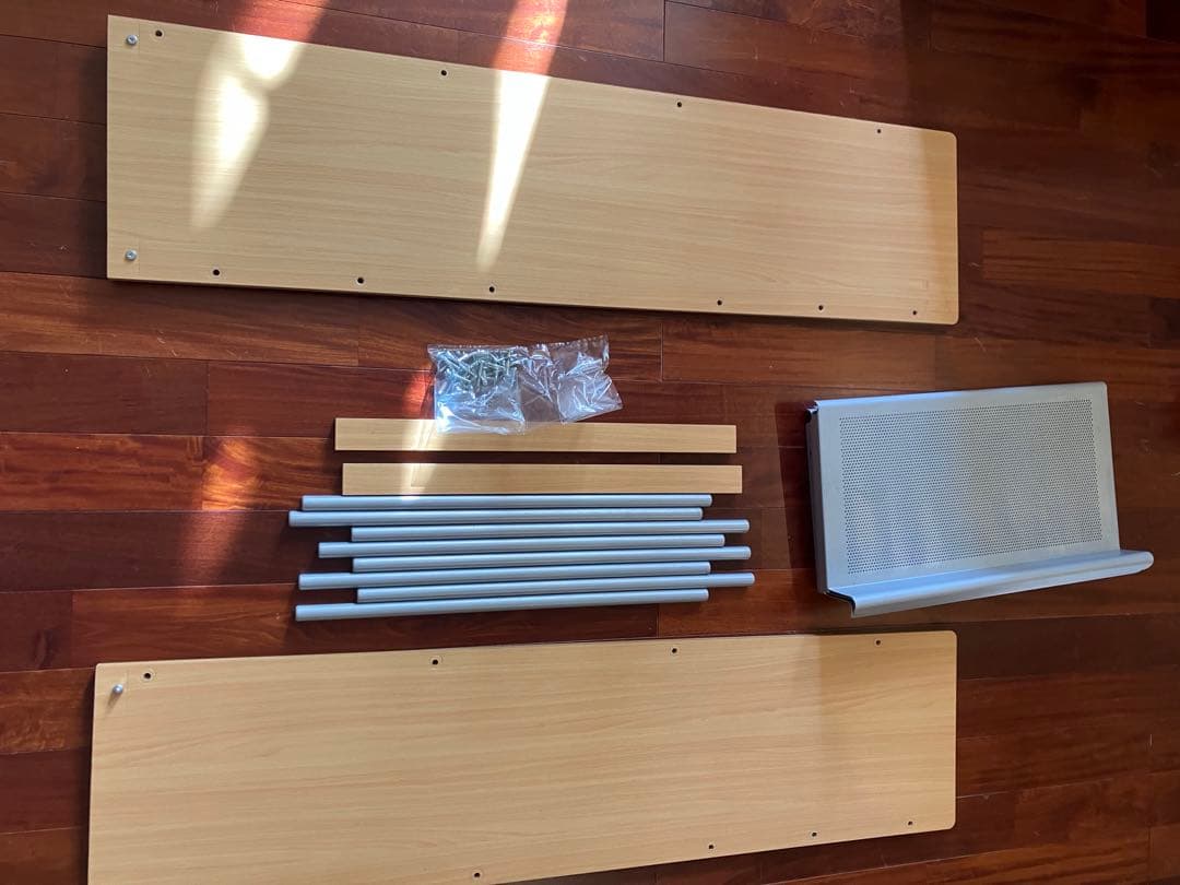 パンチングシェルフ　ウッド　スチール　棚　ビンテージ　デザイン　プランターラック