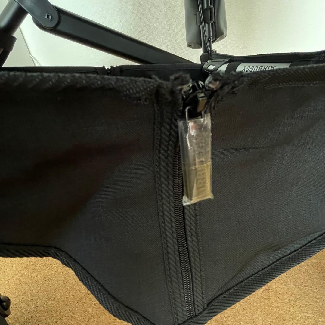 【美品】エアバギー ドーム3レギュラーアースブラック コーナークッション付き