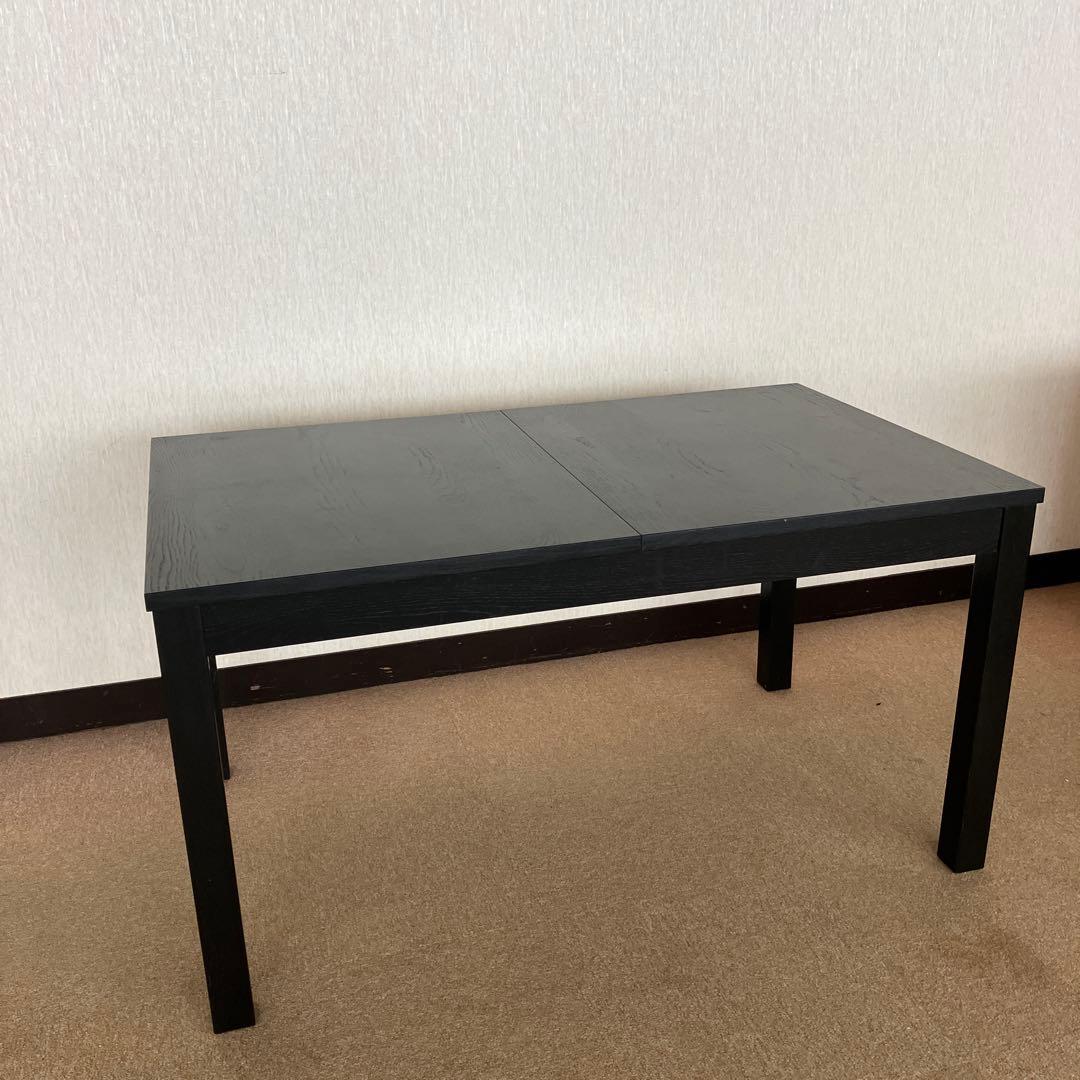 IKEA イケア 伸長式ダイニングテーブル BJURSTA ビュースタ　ブラック