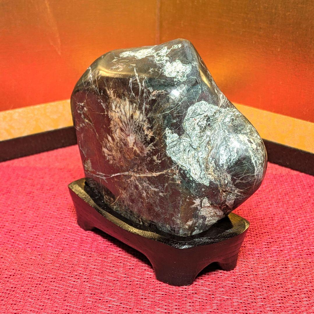 菊花石 岐阜県根尾谷産２石セット 鑑賞石 観賞石 水石 盆石 天然石