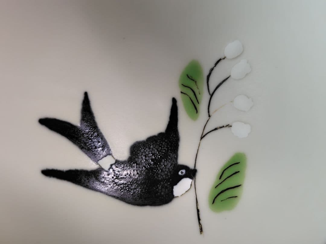 石木文　スワロー　お茶碗