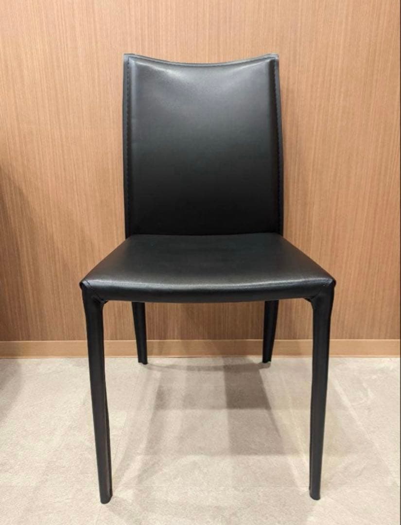 クラスティーナ ダイニング チェア イス 椅子 2脚セット 美品 ブラック 黒