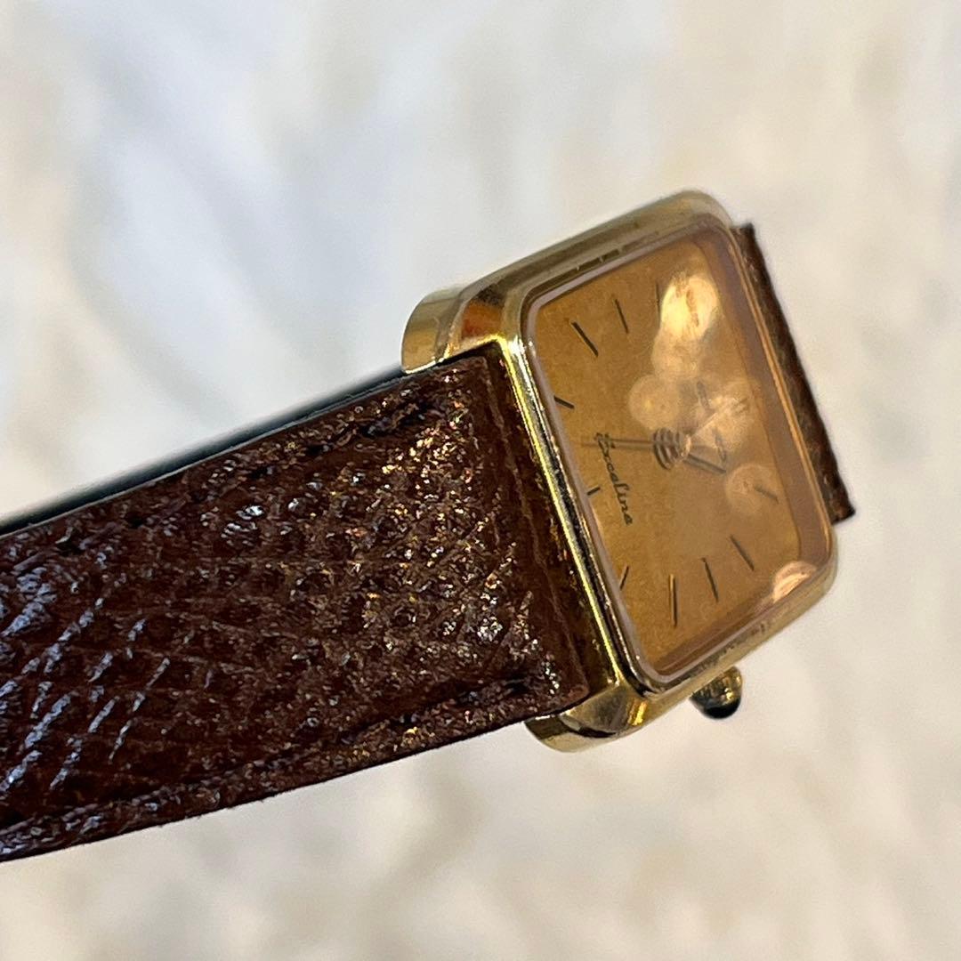 SEIKO Exceline ゴールド 腕時計　10KT 7321-6080