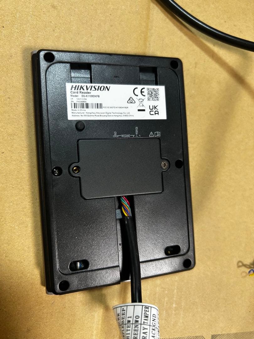 HIKVISION エンロール端末 カードリーダー