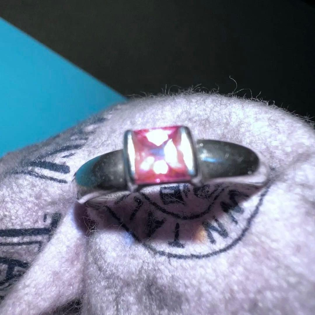 Tiffany & Co. シルバー925 カクテルリング ピンクトルマリン