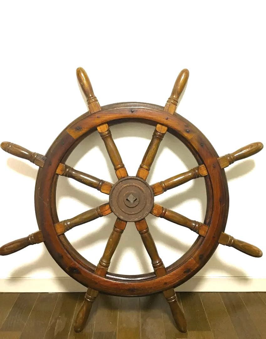 レトロ アンティーク ⚪️船舶　操縦ハンドル