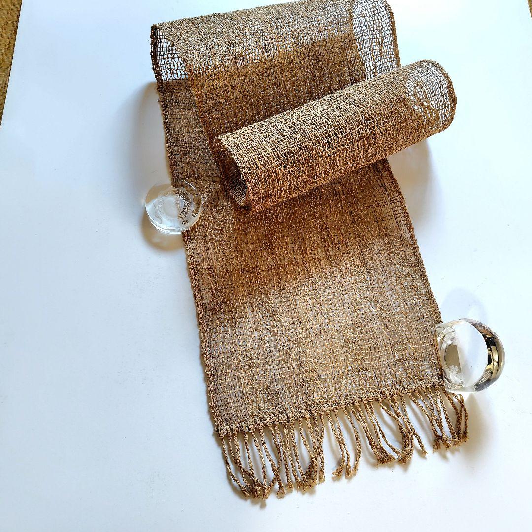 テーブル、サイドボードなどの敷物　苧麻糸　31✕135