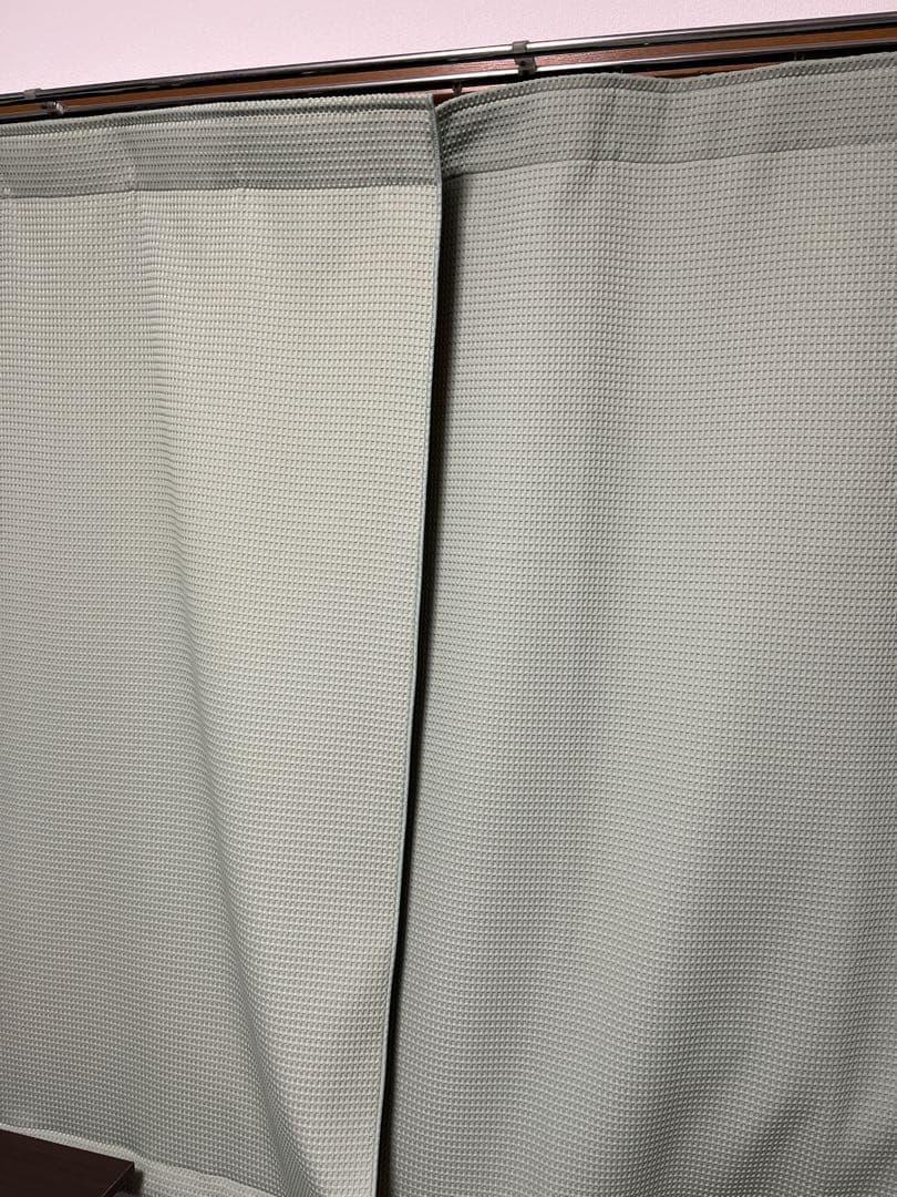 ピアリビング　防音カーテン　グリーン　2枚組