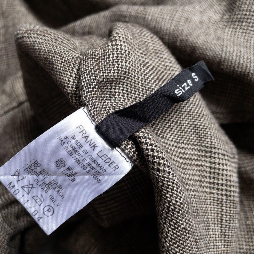 トップス FRANK LEDER Wool Linen Dress Shirts