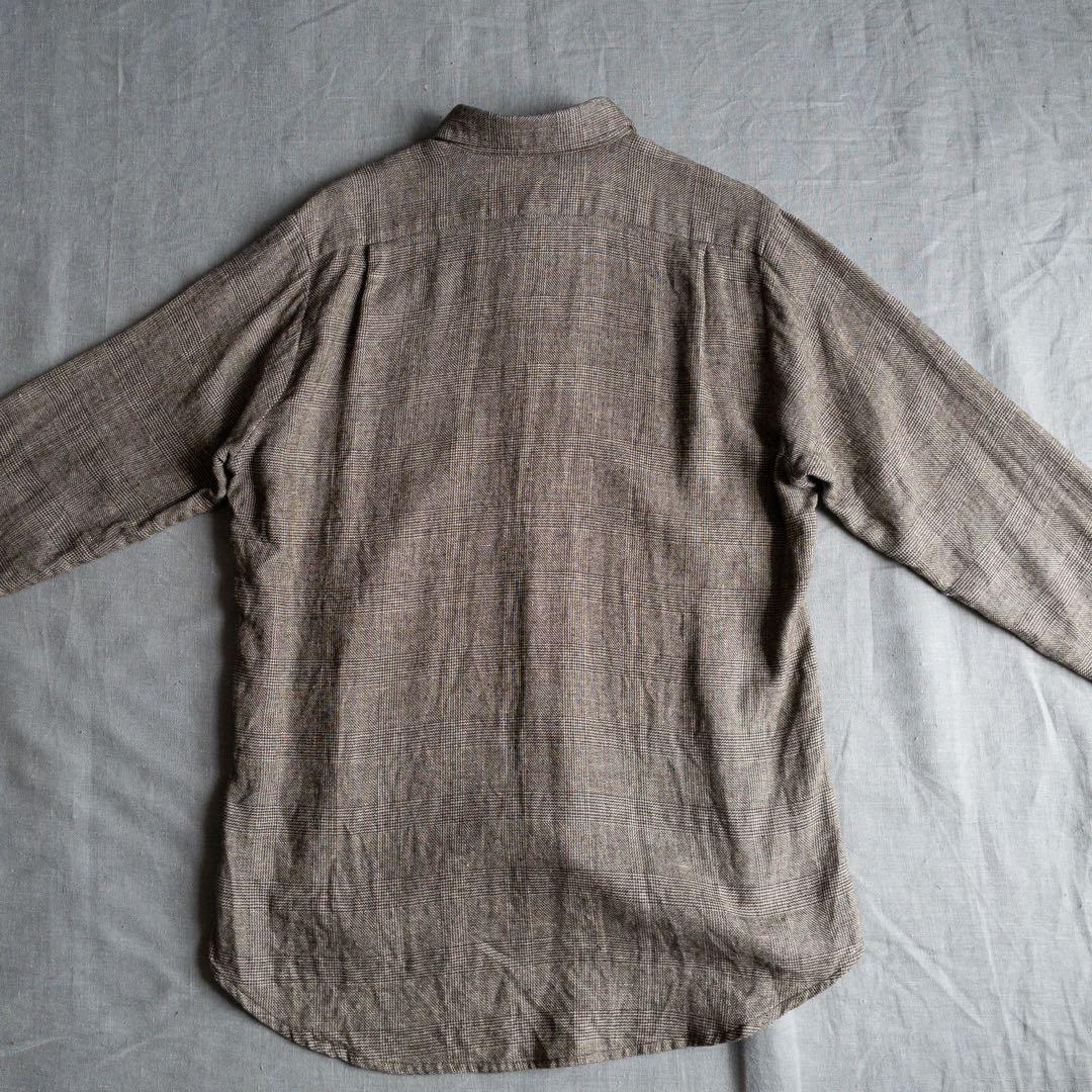 トップス FRANK LEDER Wool Linen Dress Shirts