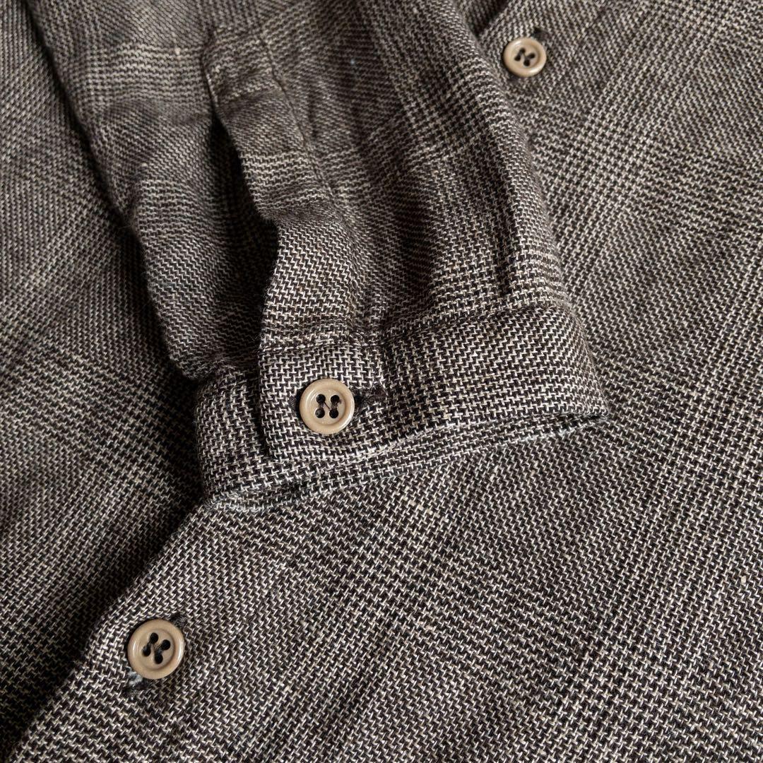 トップス FRANK LEDER Wool Linen Dress Shirts