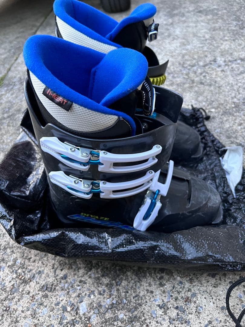 Elan スキーセット 赤黒 付属ポール スキー ストック ブーツ