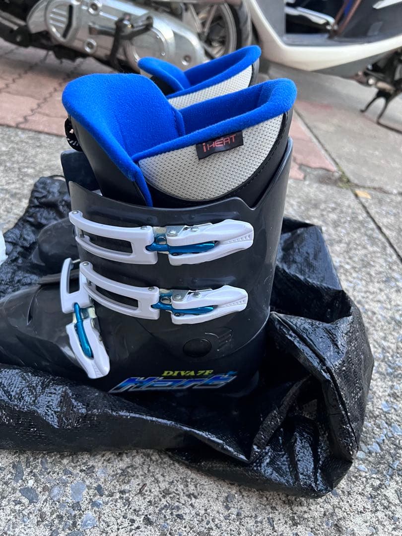 Elan スキーセット 赤黒 付属ポール スキー ストック ブーツ