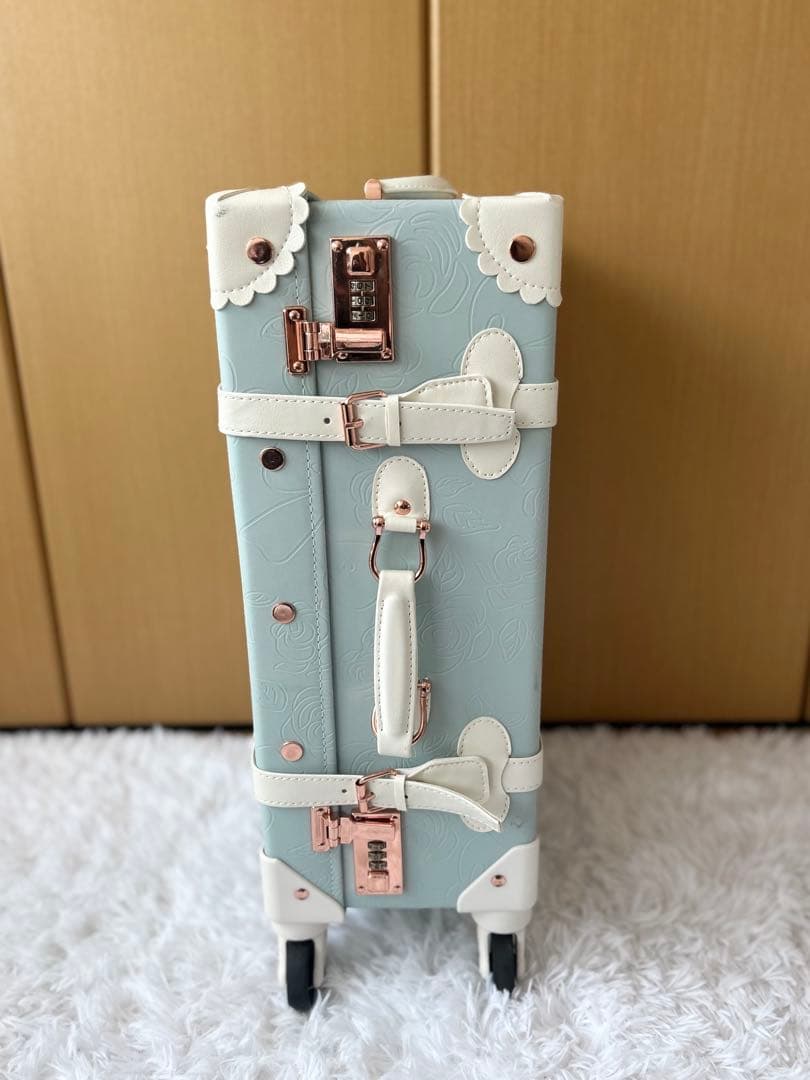 キャリーケース キャリーバッグ スーツケース 水色 ブルー Mサイズ