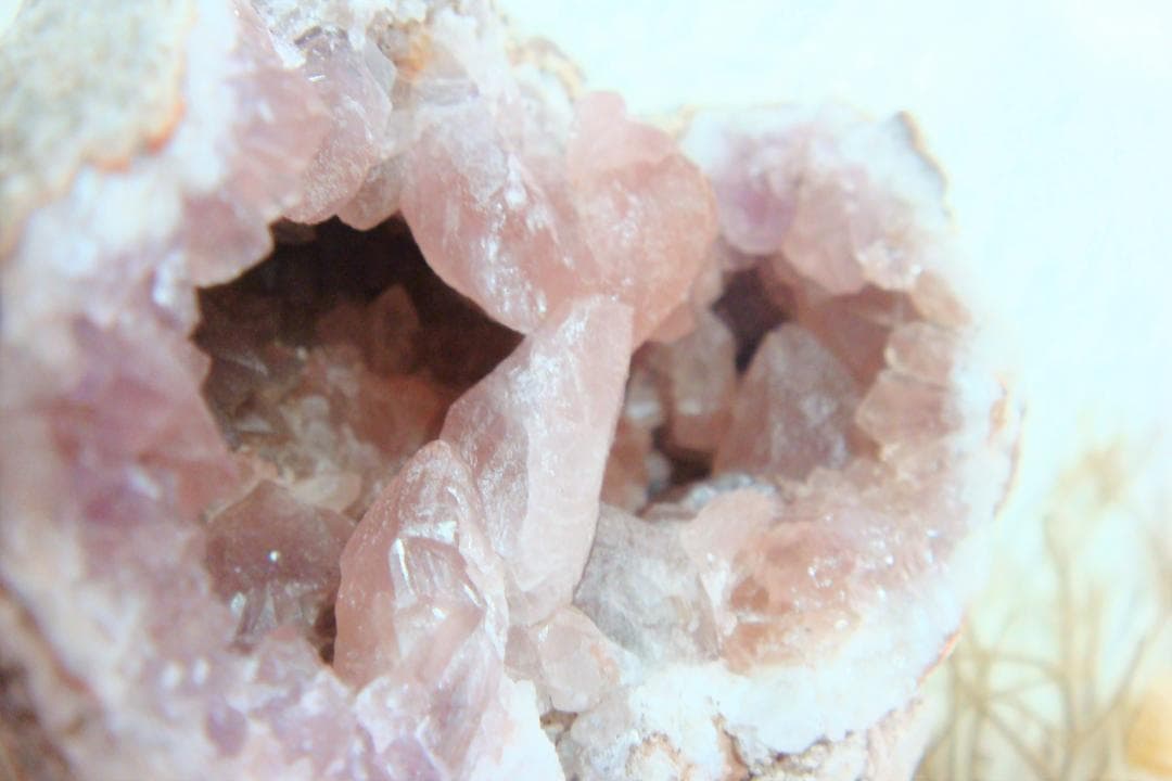 希少‼ 天然石 原石 鉱物 ジオード ピンクアメシスト 2