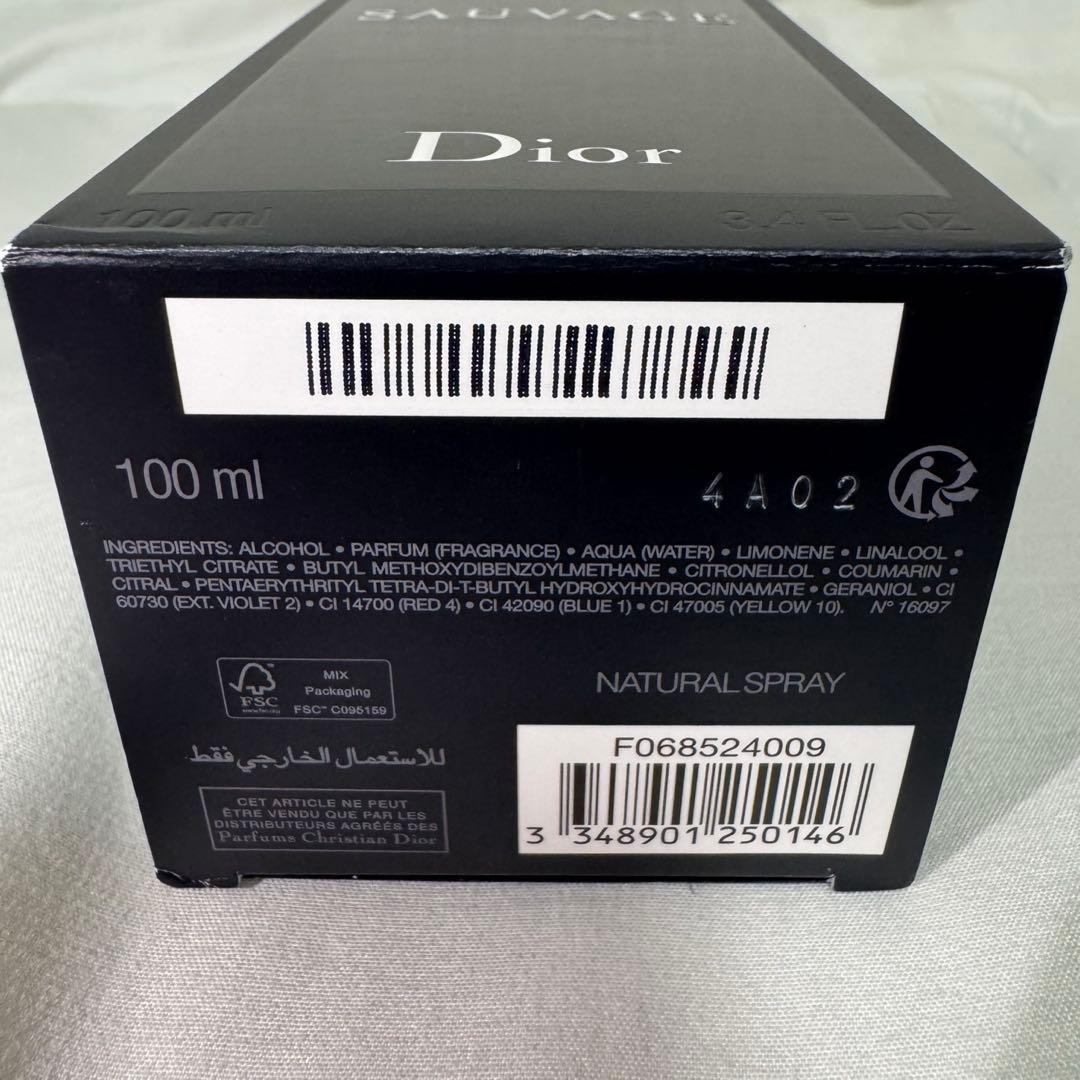 DIOR Sauvage ディオール ソヴァージュ EDT 100ml 香水