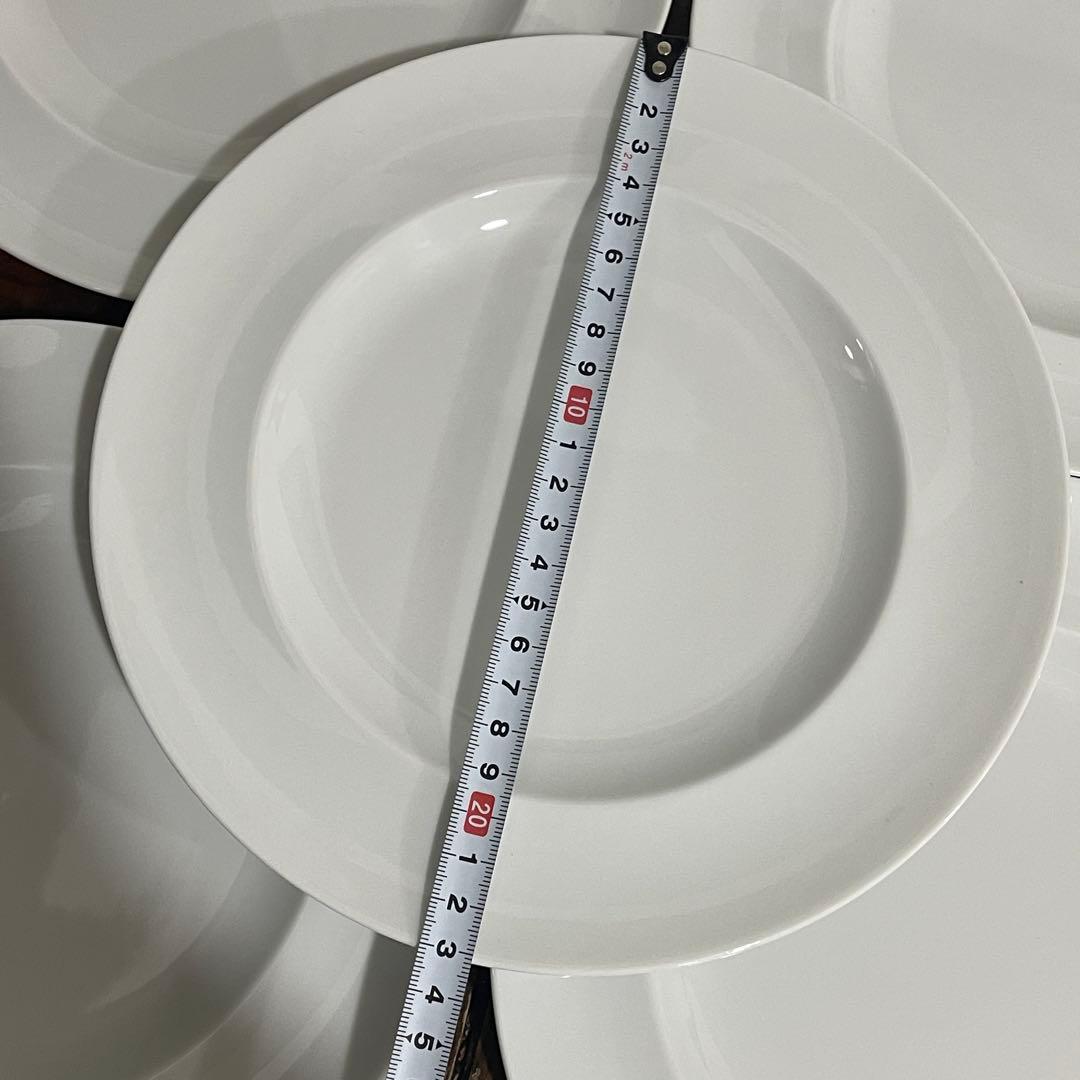 リチャードジノリ　インペロホワイト　6セット　白磁　ディナープレート 23cm