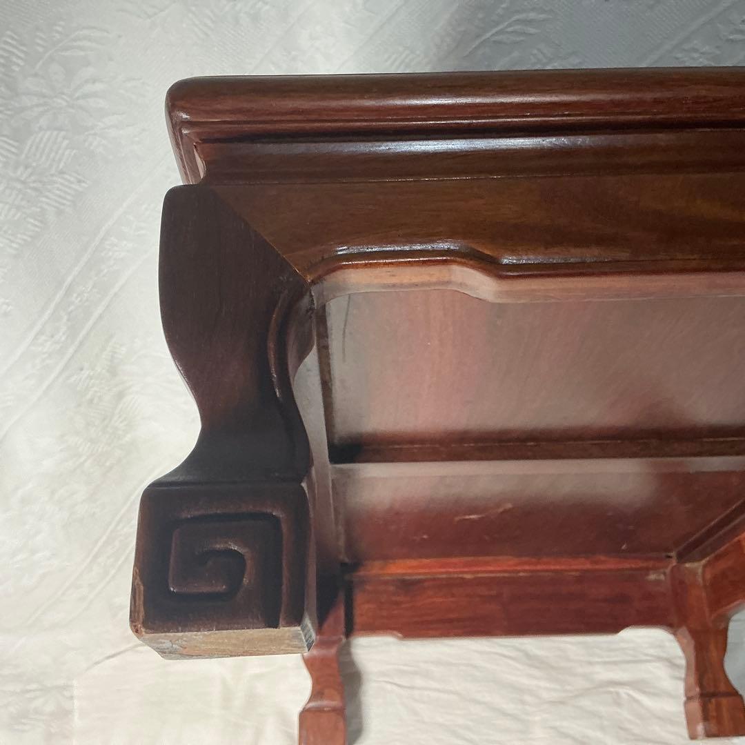 高級　盆栽台　花台　欅　木製　床の間　和風　床台　無垢 飾台