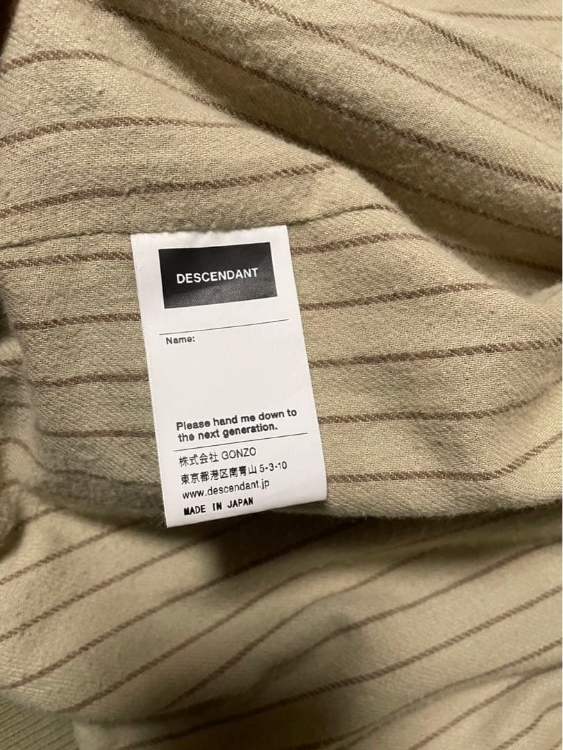 ジャケット・アウター DESCENDANT PRT COTTON JACKET BEIGE