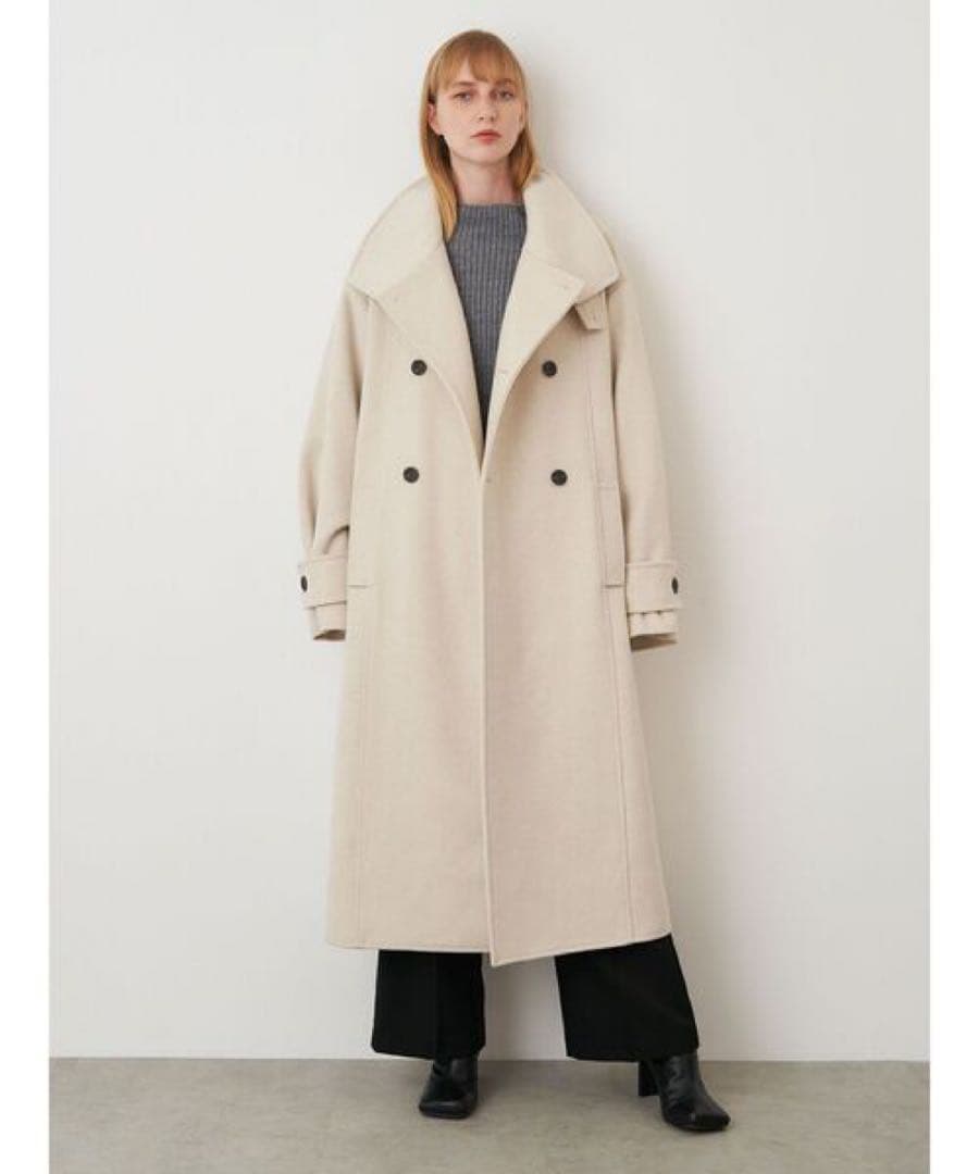 最終値下げ ELENDEEK DOUBLE FRONT LONG コート