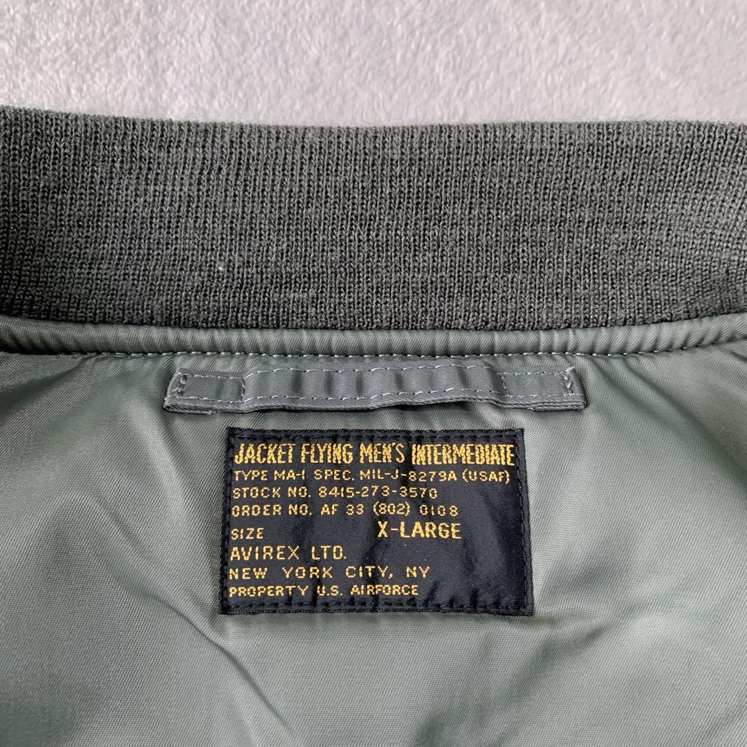 美品 AVIREX VINTAGE MA-1 フライトジャケット 6182217