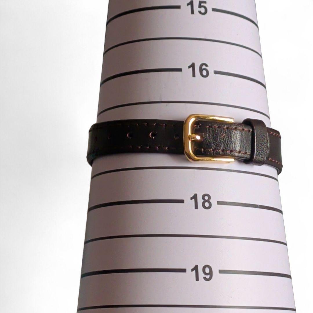 【稼働品・電池交換済】セイコー シャリオ レクタンギュラー 金ベゼル