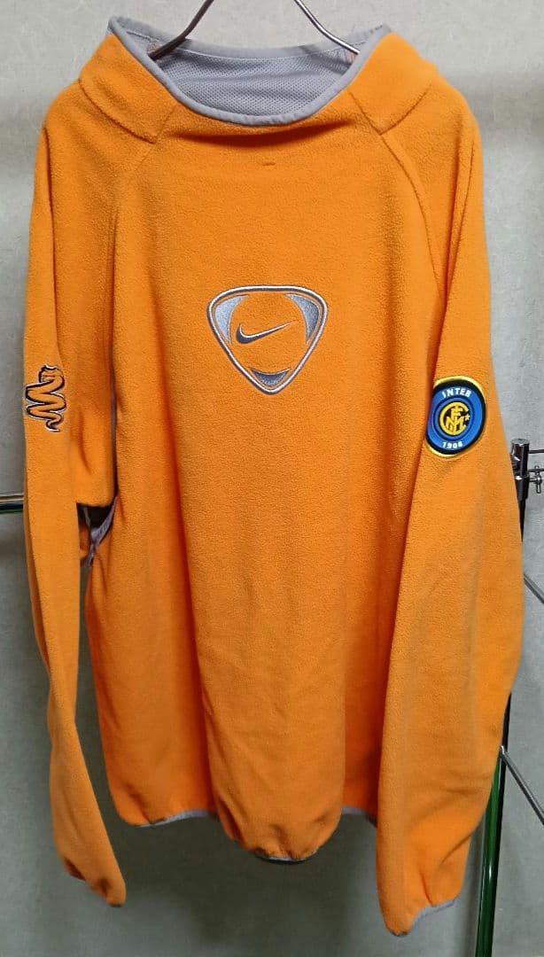 【超美品】インテルミラノ Y2K 2000s フリースジャケット オレンジ M